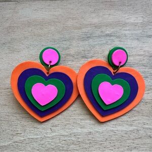 Handmade polymer clay earrings new